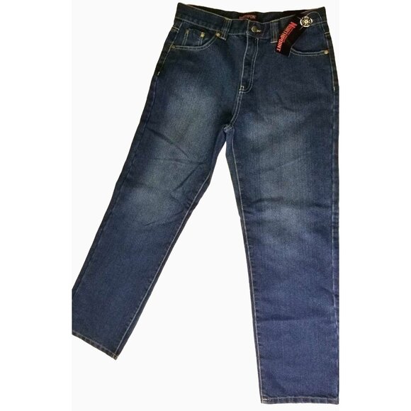 Northpoint Boys Size 14 Husky 14H Blue Jeans Straight Leg Dark Wash New Pants - Picture 1 of 8